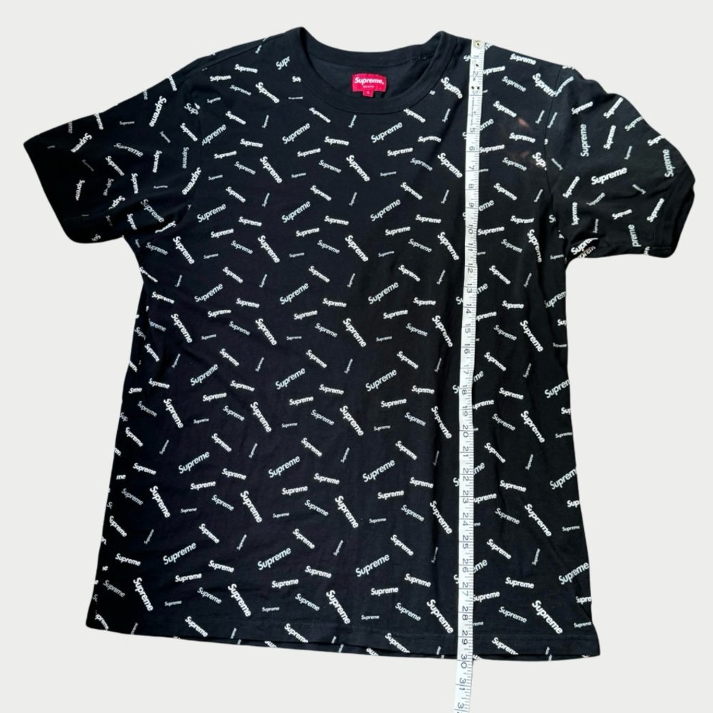 Supreme Black Logo T-Shirt - Picture 8 of 9